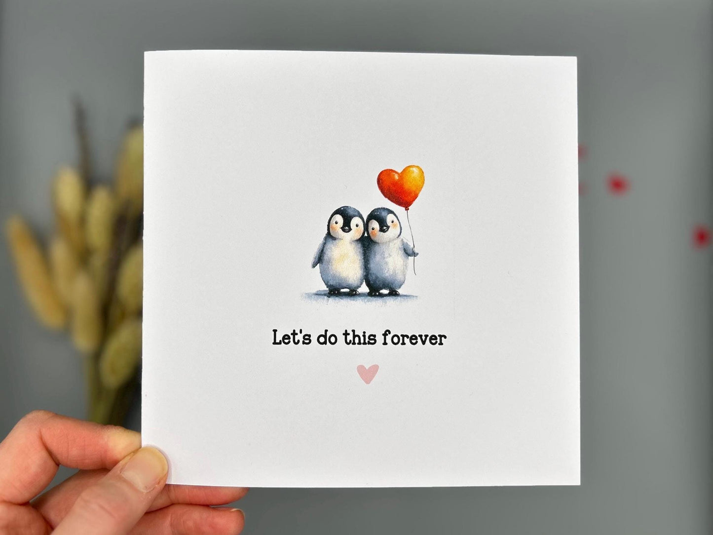 Lets Do This Forever, Penguin Love Card For Anniversary