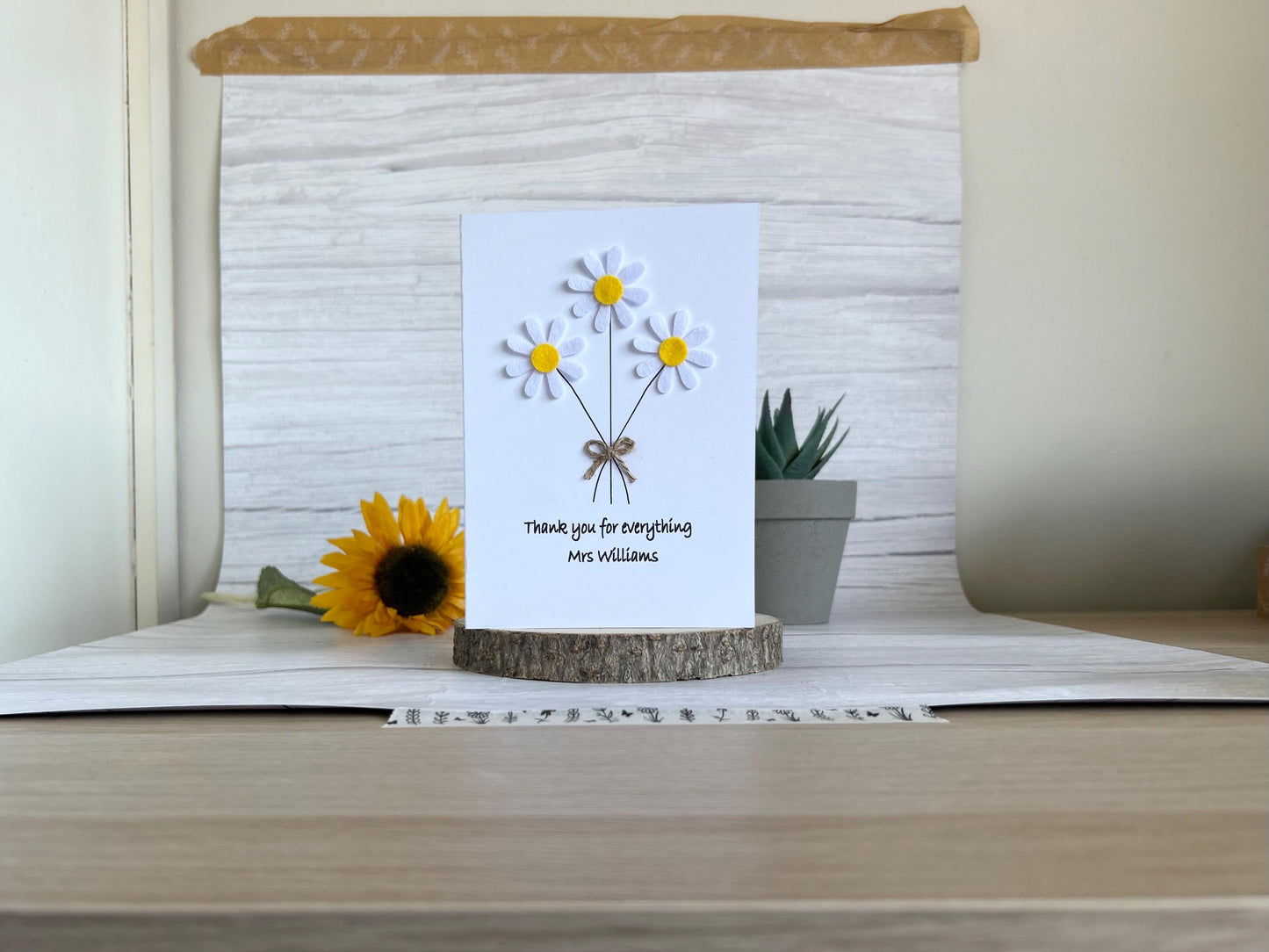 Personalised Teacher Thank You Card, End Of School Card, Teacher Appreciation Card, Thank You Teacher Personalised Card