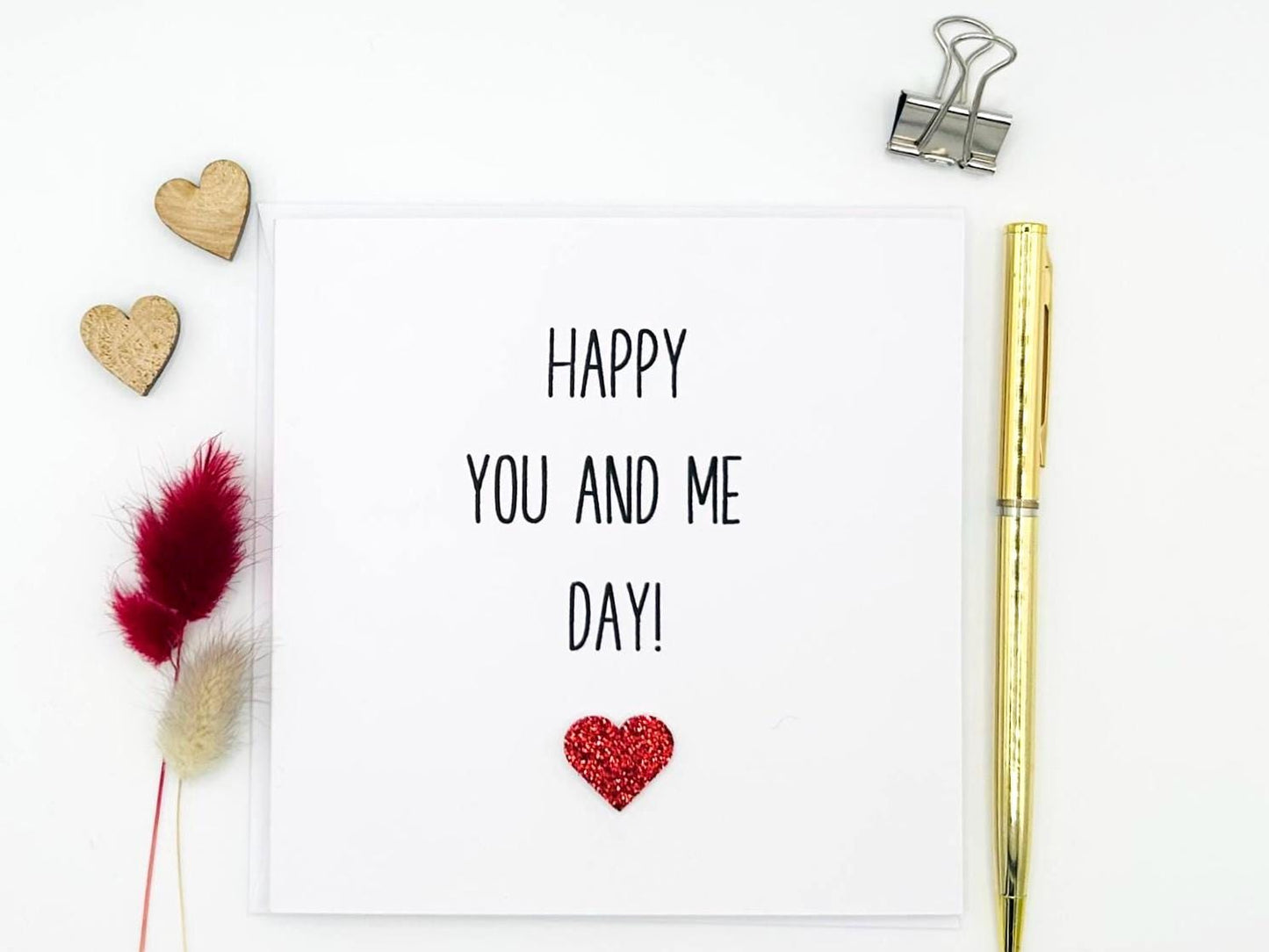 Happy You And Me Day, Anniversary Card, Love Card, Personalised Card