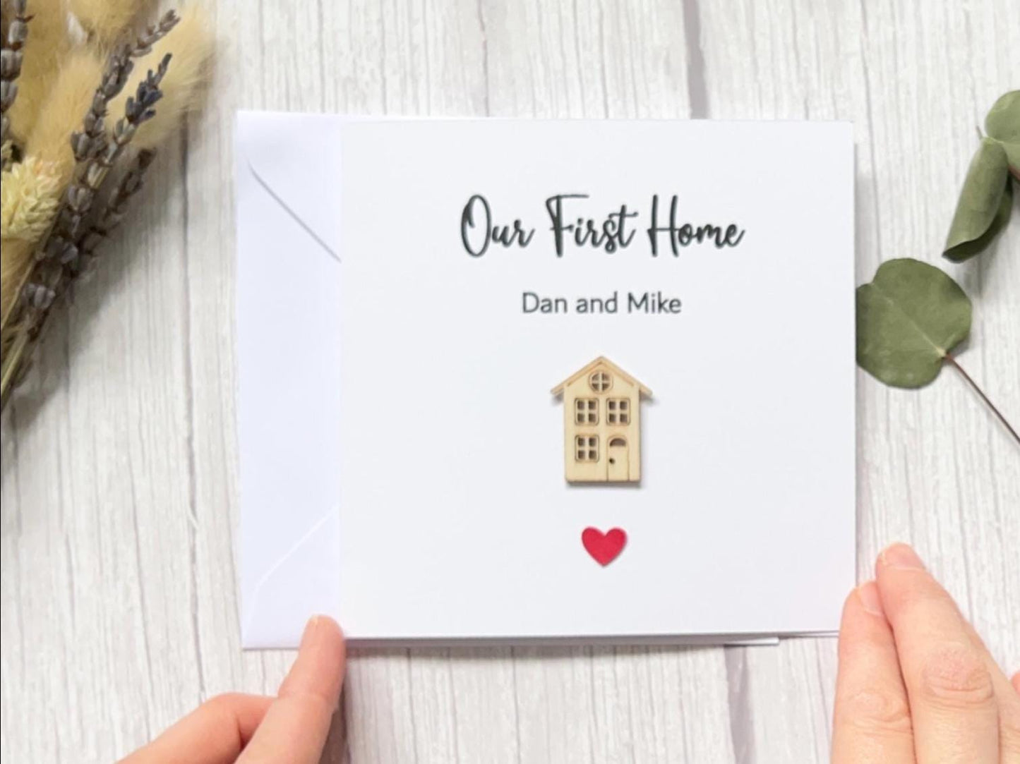 New Home Card, Personalised New Home, House Warming Card