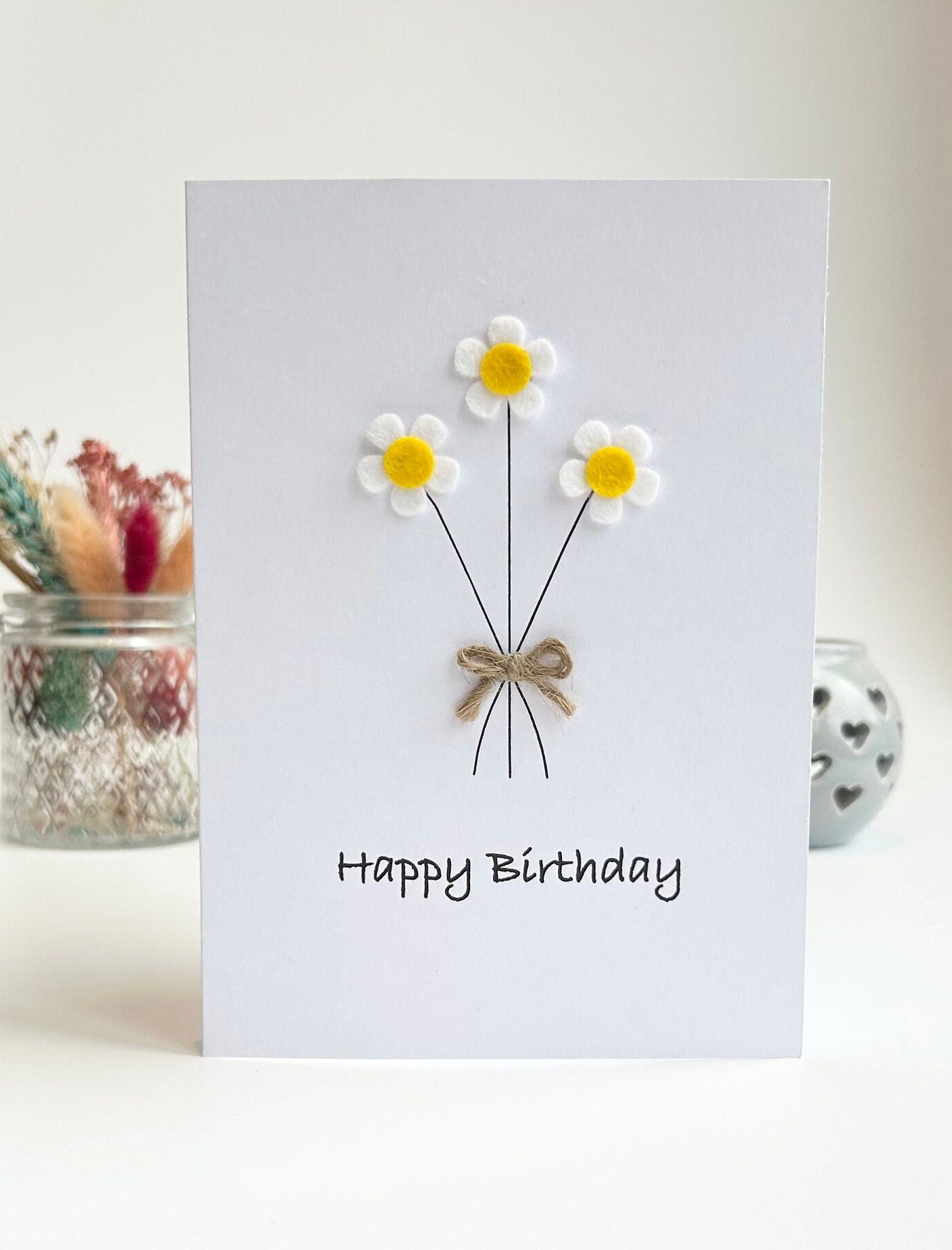 Personalised Daisy Birthday Card, Mum Daisy Card, Birthday Card for Her