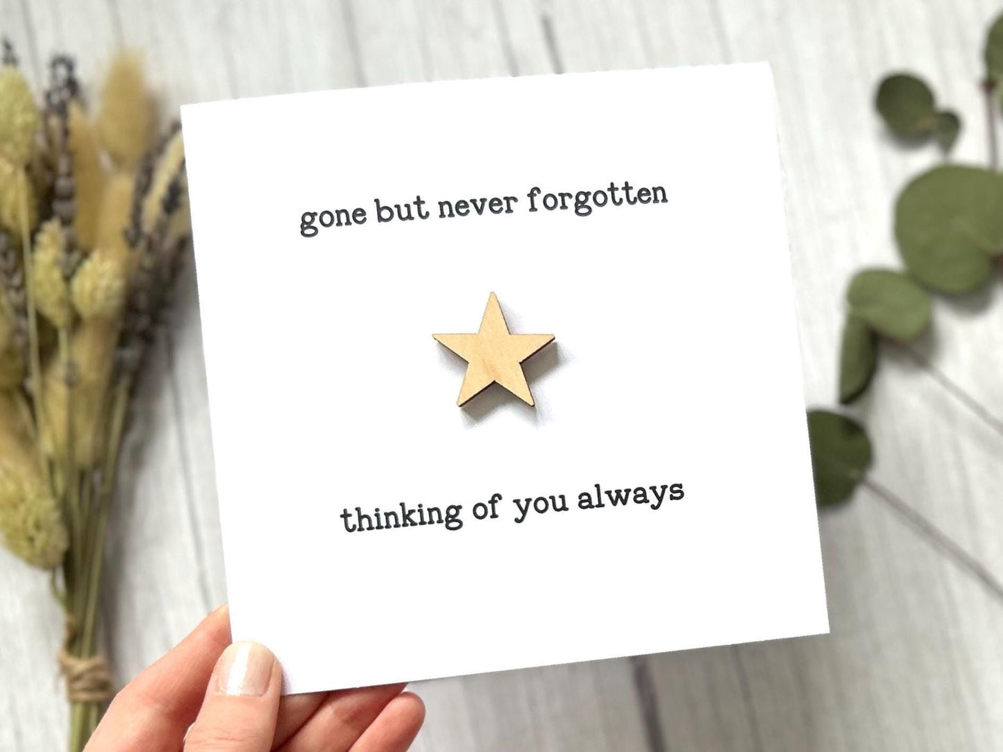 Sympathy Card, Gone But Not Forgotton, Thinking Of You Condolence Card