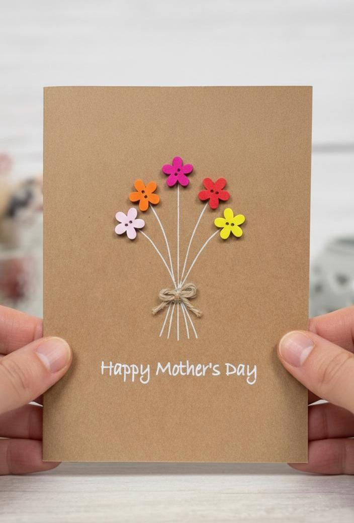 Mothers Day Card, Happy Mothers Day, Card For Mothers Day, Mothers Day Card, Personalised Mothers Day Card, Daisy Card