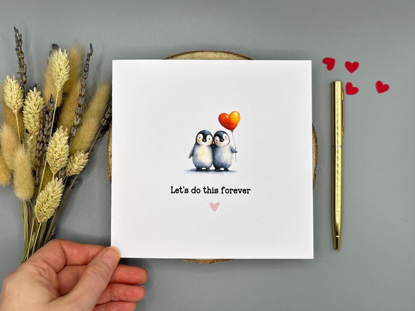 Lets Do This Forever, Penguin Love Card For Anniversary