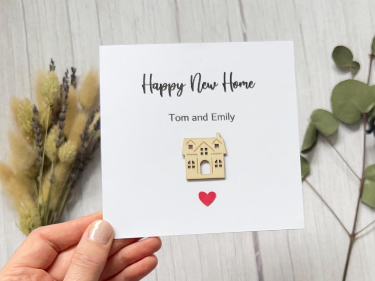 New Home Card, Personalised New Home, House Warming Card