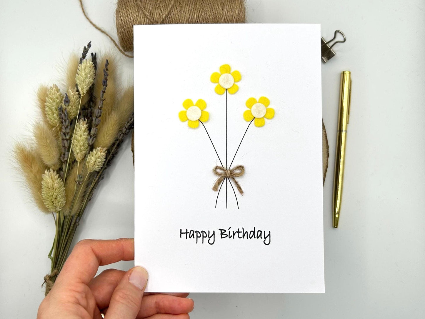 Personalised Daisy Birthday Card, Mum Daisy Card, Birthday Card for Her