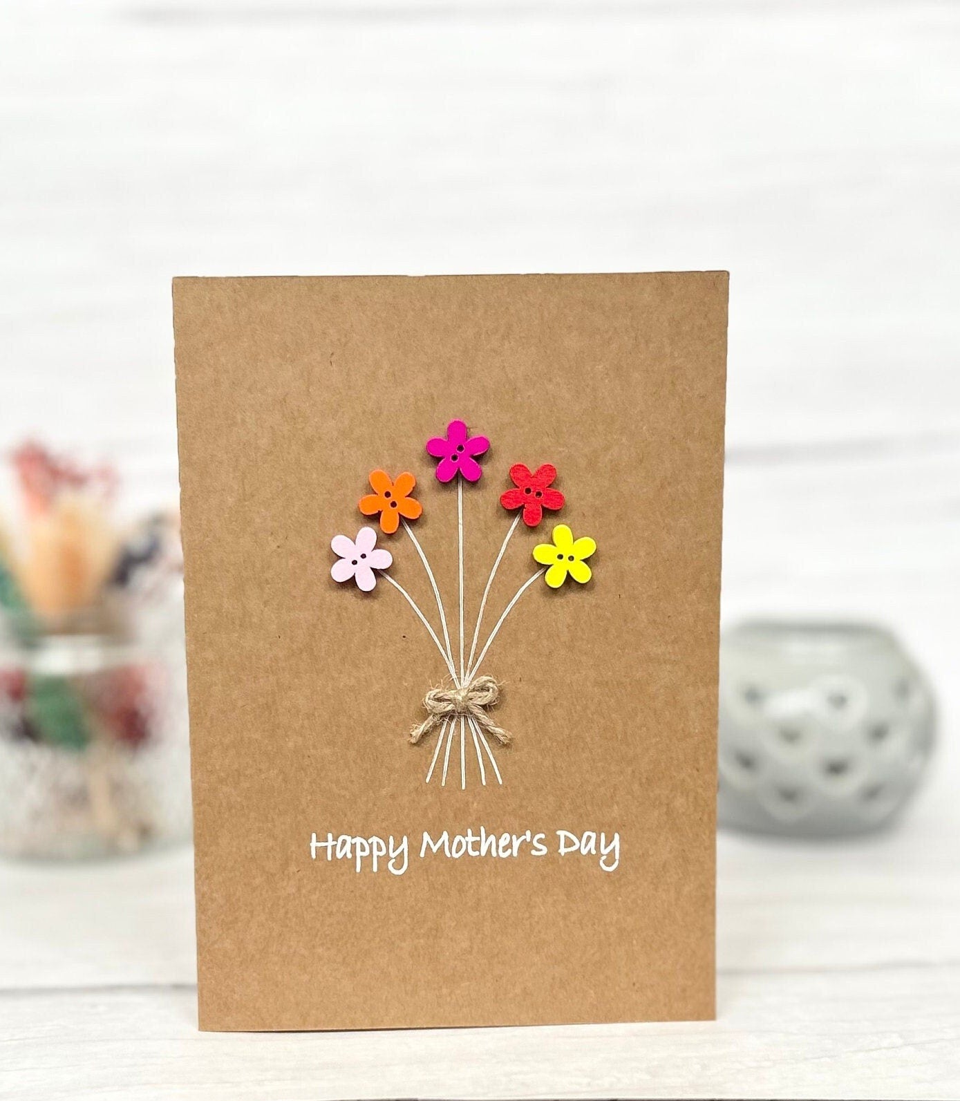 Mothers Day Card, Happy Mothers Day, Card For Mothers Day, Mothers Day Card, Personalised Mothers Day Card, Daisy Card
