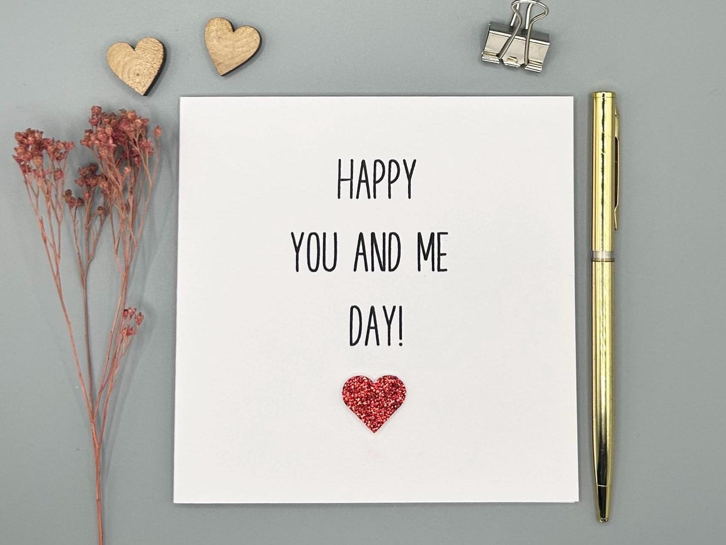 Happy You And Me Day, Anniversary Card, Love Card, Personalised Card