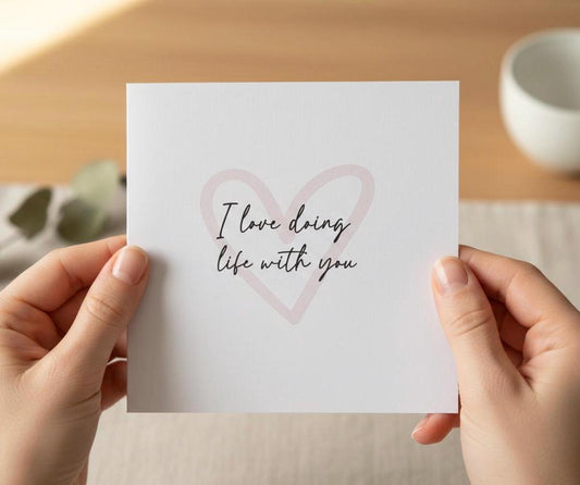 I Love Doing Life With You, Anniversary Card, Boyfriend, Girlfriend, Husband Wife Anniversary Card