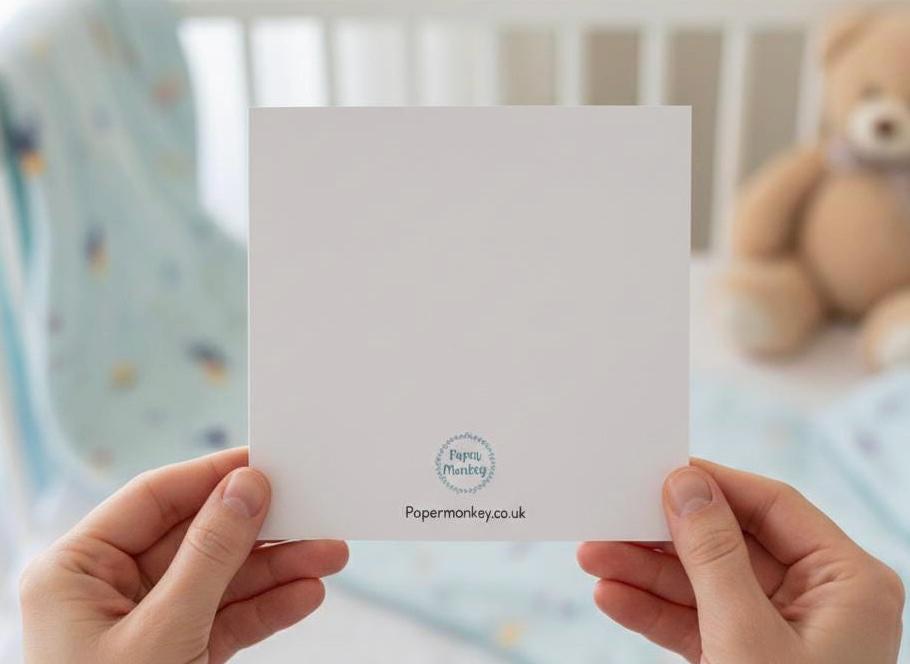 Personalised New Grandson Card with Name and Date, Congratulations On The Birth Of Your Grandson Card