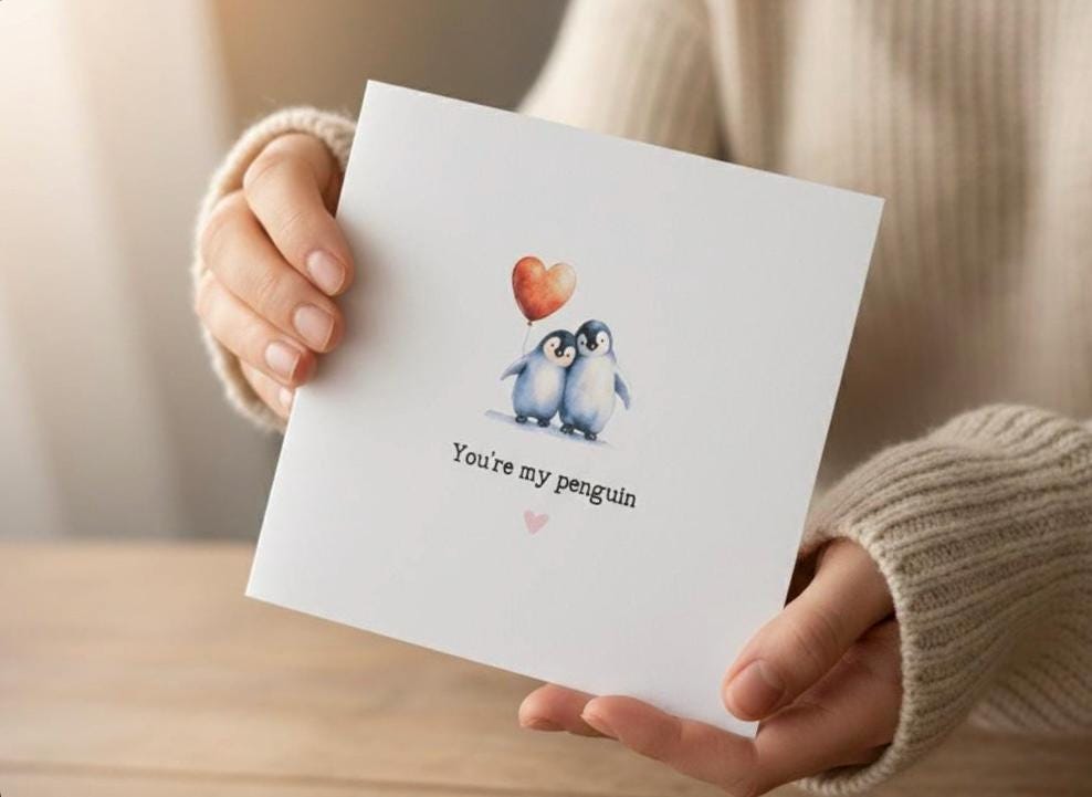 Lets Do This Forever, Penguin Love Card For Anniversary