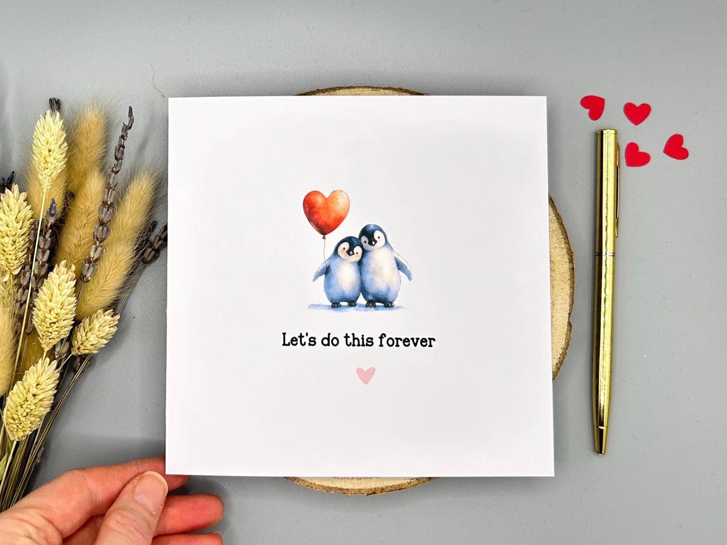 Lets Do This Forever, Penguin Love Card For Anniversary