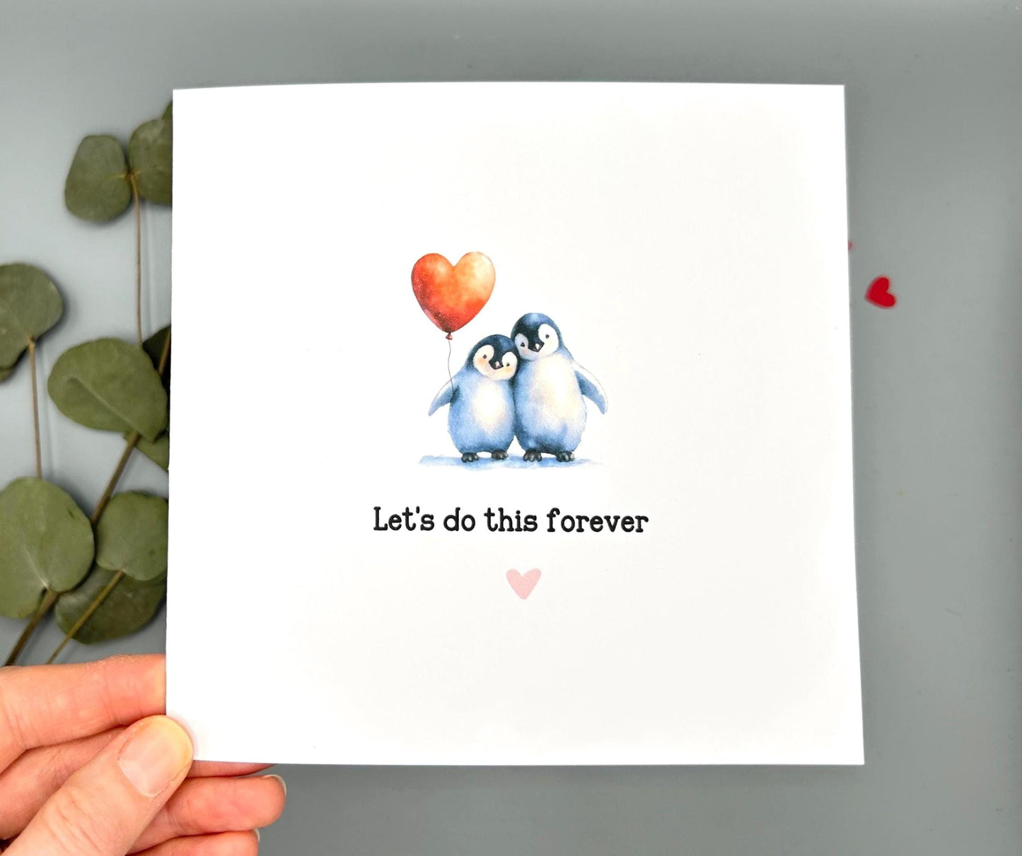 Lets Do This Forever, Penguin Love Card For Anniversary