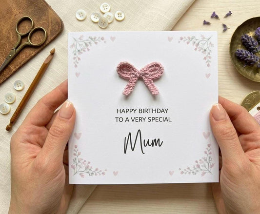 Pretty Bow Birthday Card, Cute Card For Her