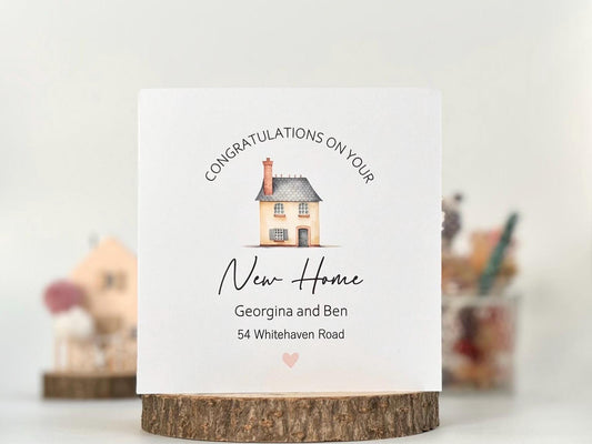 New Home Card, Moving Home Card, Congratulations on your First Home