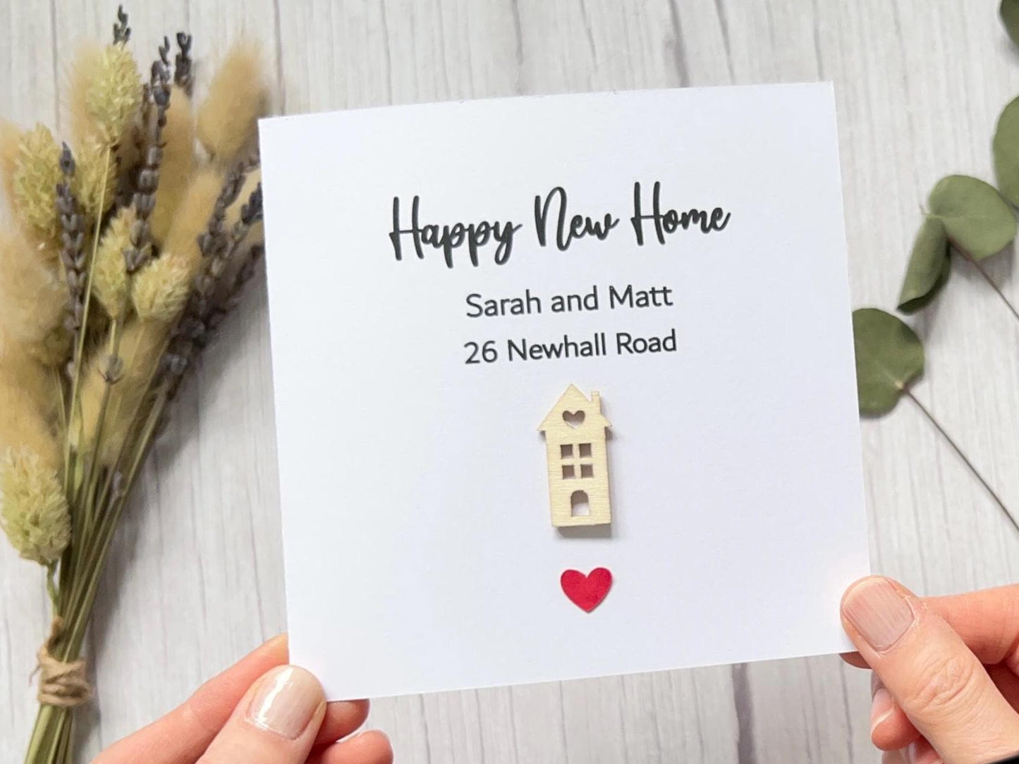 New Home Card, Personalised New Home, House Warming Card