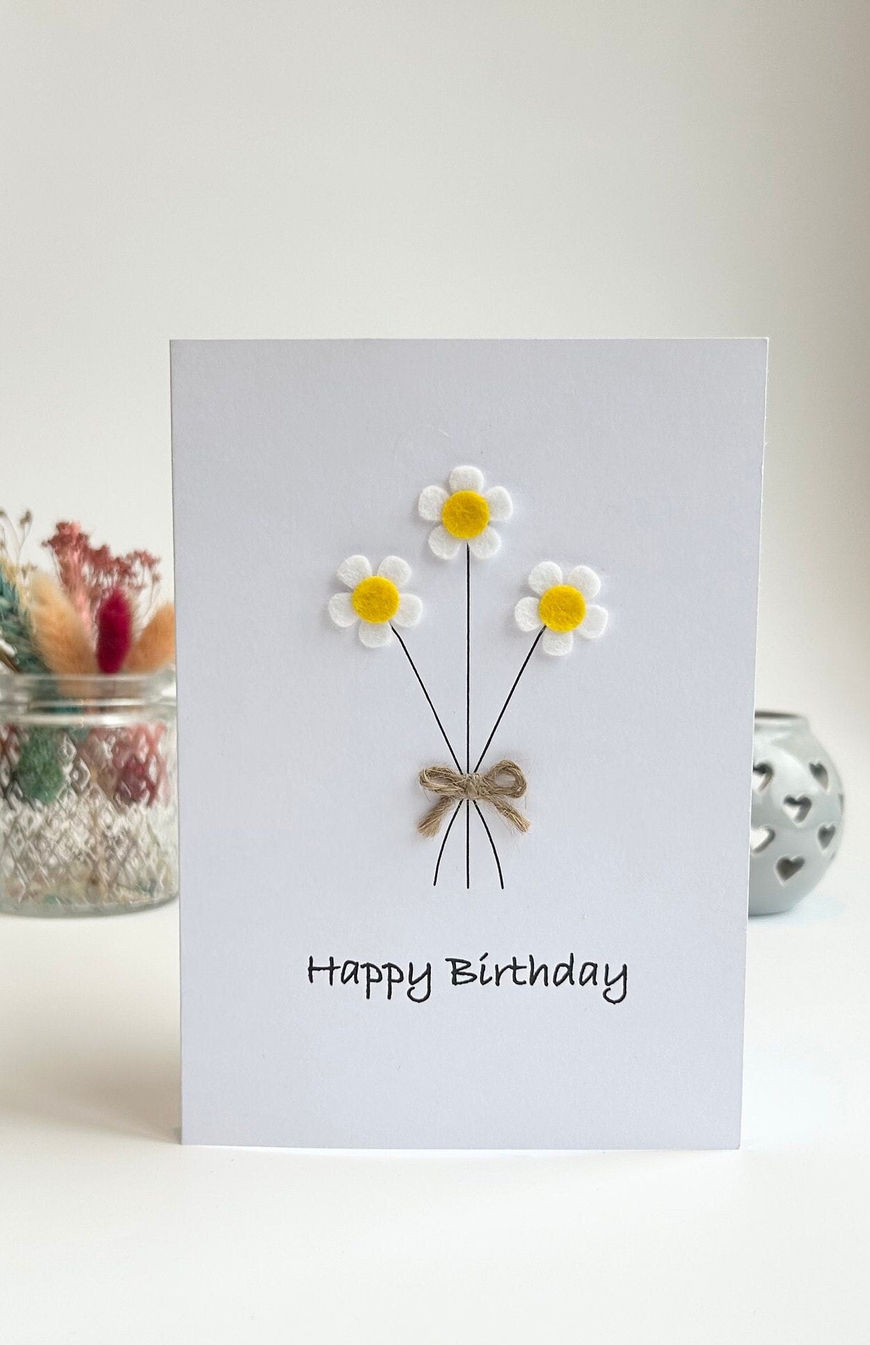 Personalised Daisy Birthday Card, Mum Daisy Card, Birthday Card for Her
