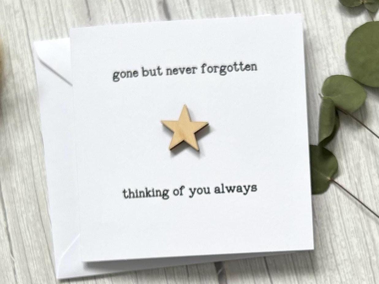 Sympathy Card, Gone But Not Forgotton, Thinking Of You Condolence Card