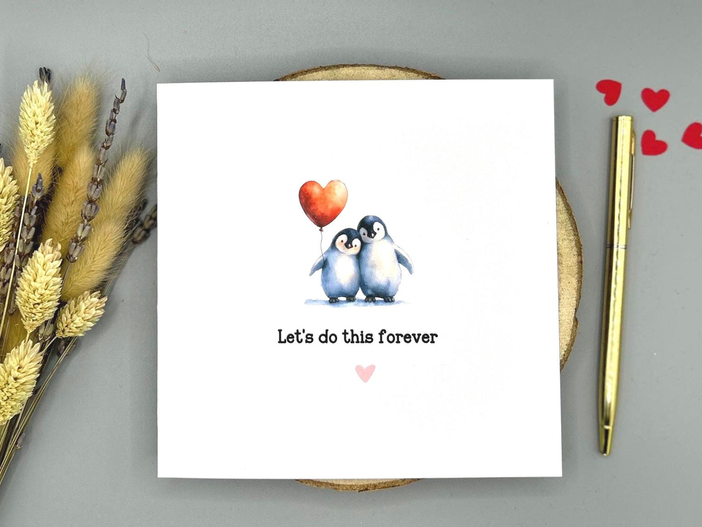 Lets Do This Forever, Penguin Love Card For Anniversary