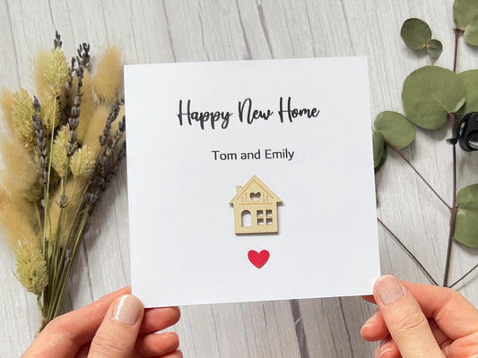 New Home Card, Personalised New Home, House Warming Card