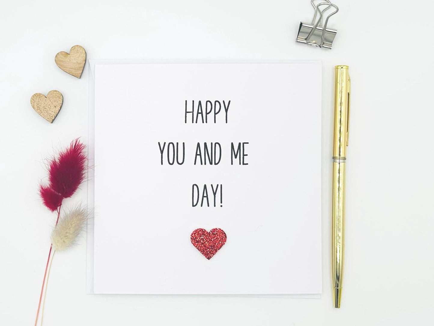 Happy You And Me Day, Anniversary Card, Love Card, Personalised Card