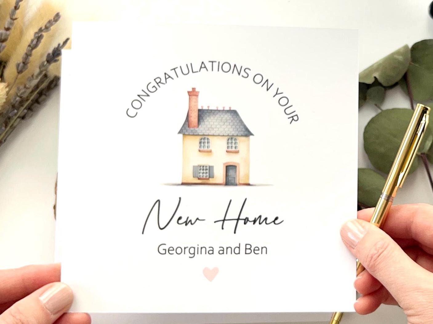New Home Card, Moving Home Card, Congratulations on your First Home