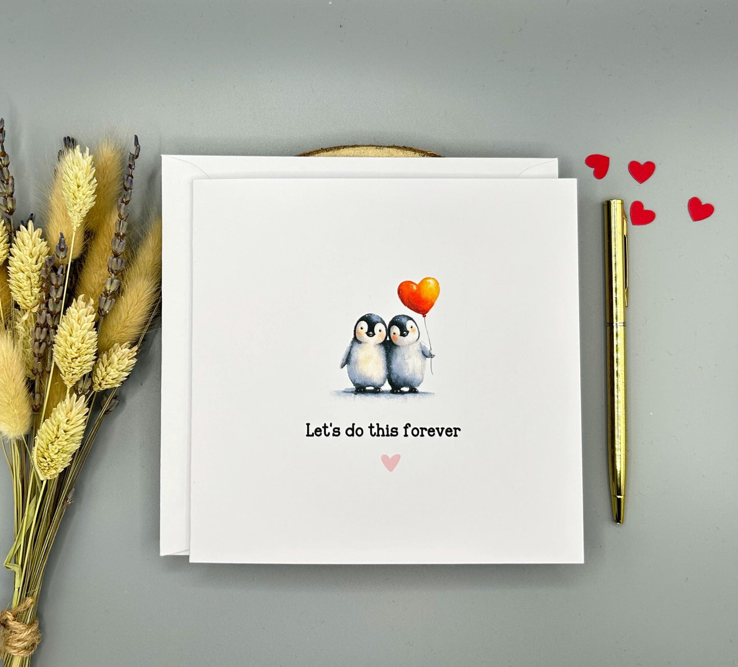Lets Do This Forever, Penguin Love Card For Anniversary