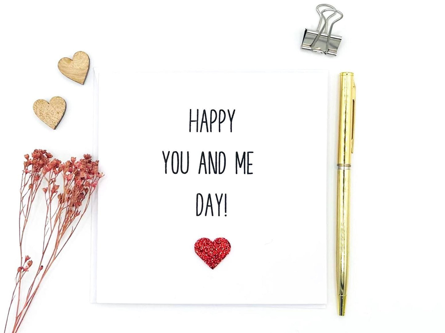 Happy You And Me Day, Anniversary Card, Love Card, Personalised Card