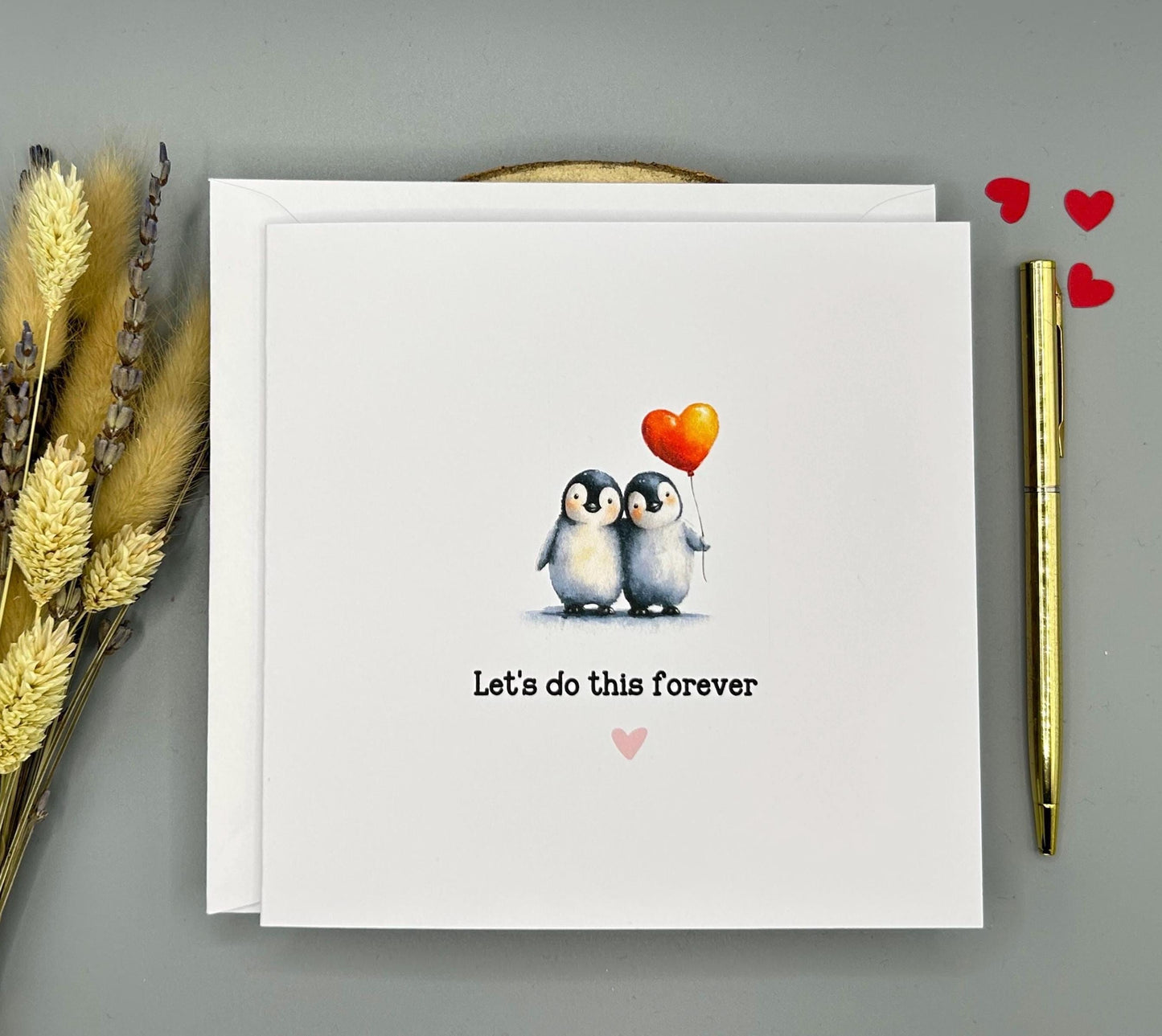 Lets Do This Forever, Penguin Love Card For Anniversary