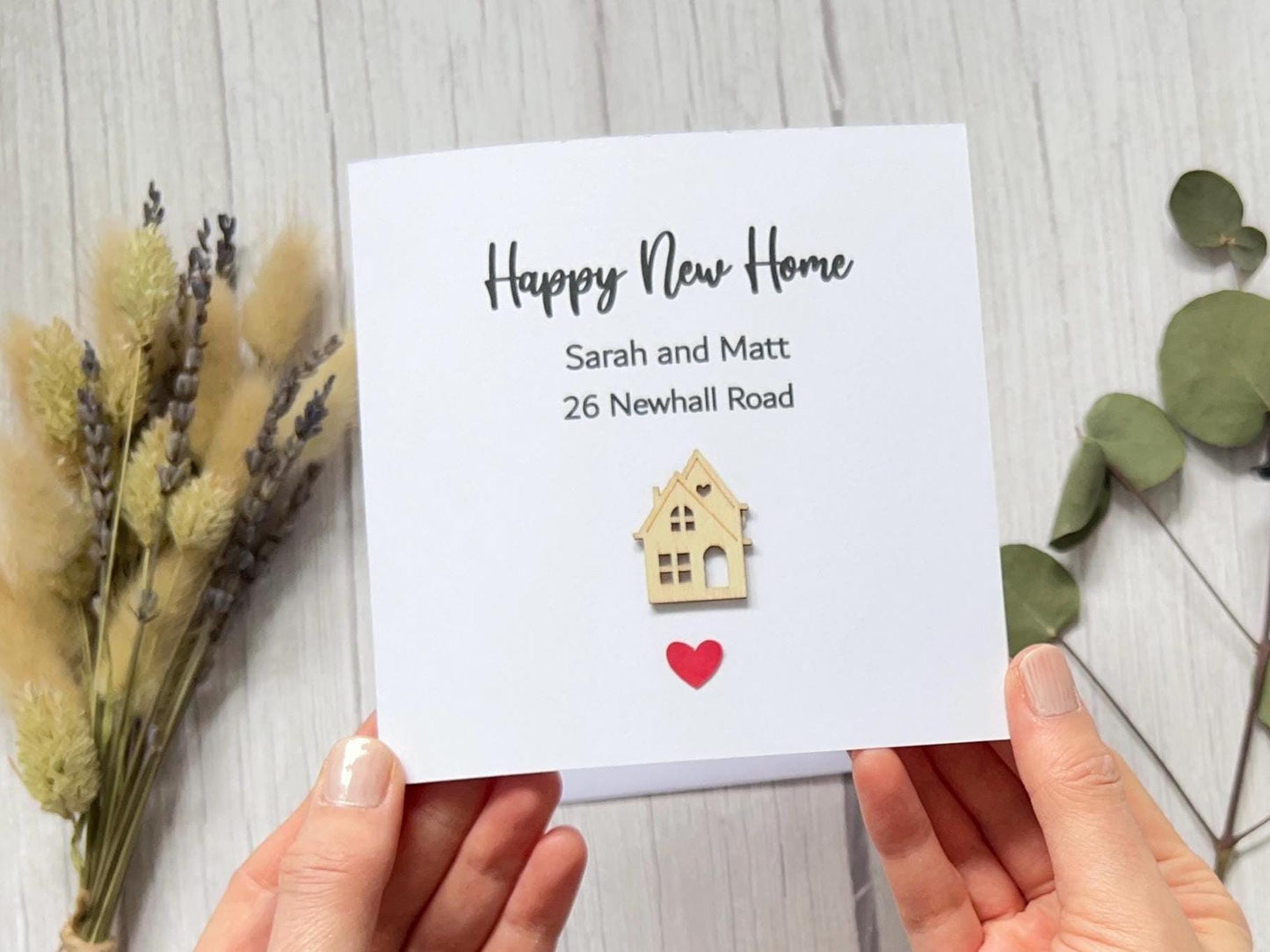 New Home Card, Personalised New Home, House Warming Card