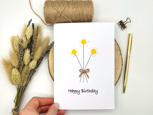 Personalised Daisy Birthday Card, Mum Daisy Card, Birthday Card for Her