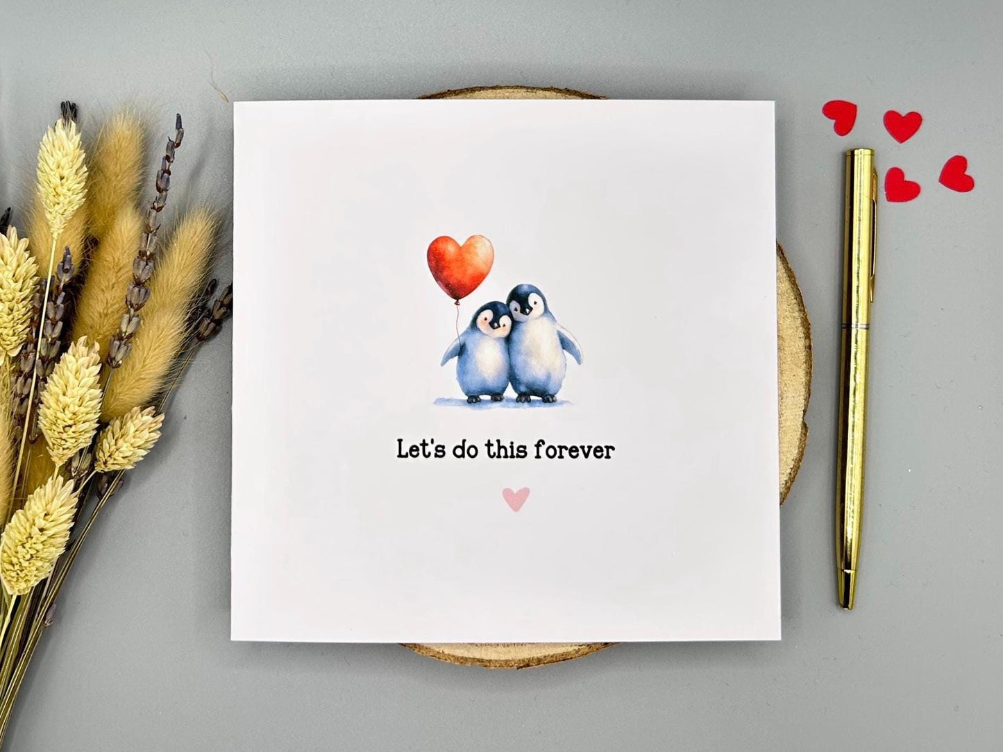 Lets Do This Forever, Penguin Love Card For Anniversary