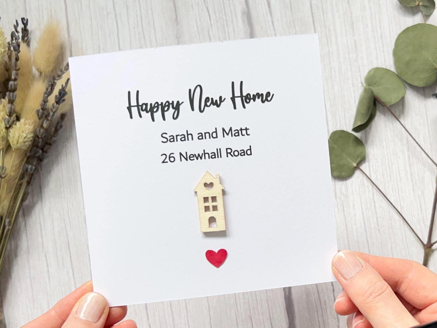 New Home Card, Personalised New Home, House Warming Card