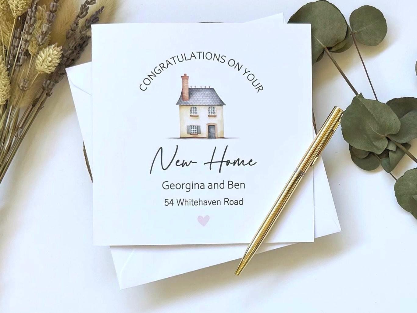 New Home Card, Moving Home Card, Congratulations on your First Home