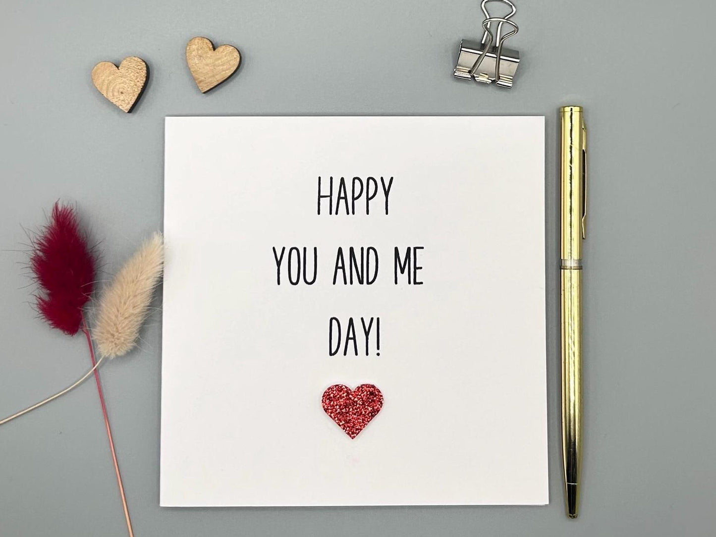 Happy You And Me Day, Anniversary Card, Love Card, Personalised Card