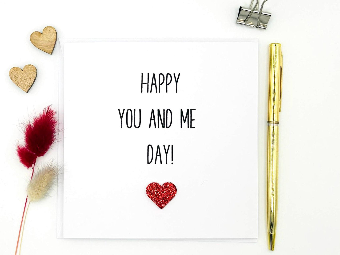 Happy You And Me Day, Anniversary Card, Love Card, Personalised Card