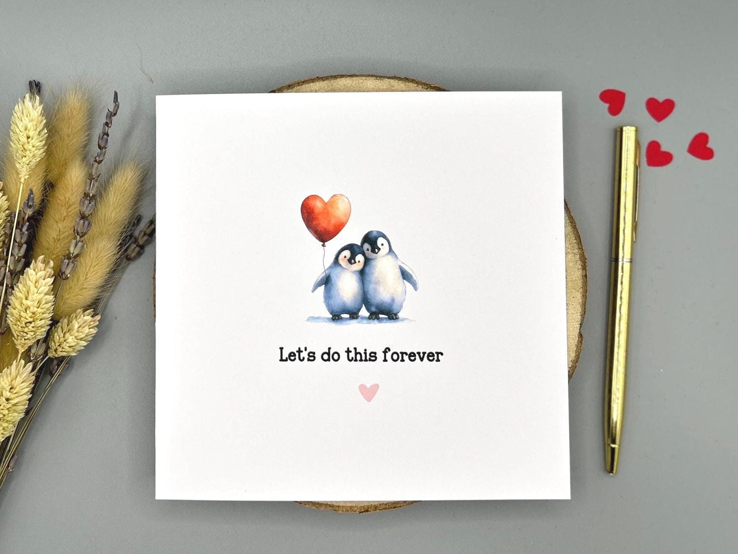 Lets Do This Forever, Penguin Love Card For Anniversary